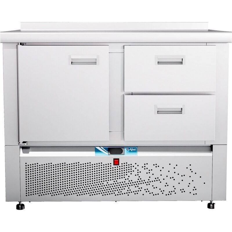  Стол холодильный среднетемпературный СХС-70Н-01 (дверь, ящики 1/2) с бортом 