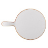 Доска сервировочная с ручкой d32см, меламин, Buffet Stonecast Melamine, цвет Barley White ZPLSTRP1