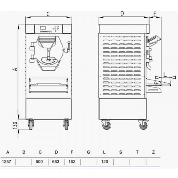 Батч фризер для мороженого STAF59 HSX600 W в интернет-магазине ОбщепитСервис